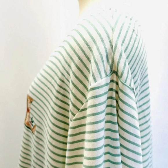 NWT CROFT & BARROW Women Long Sleeve Pullover Striped The Classic Tee Top Sz 2X - Picture 4 of 7